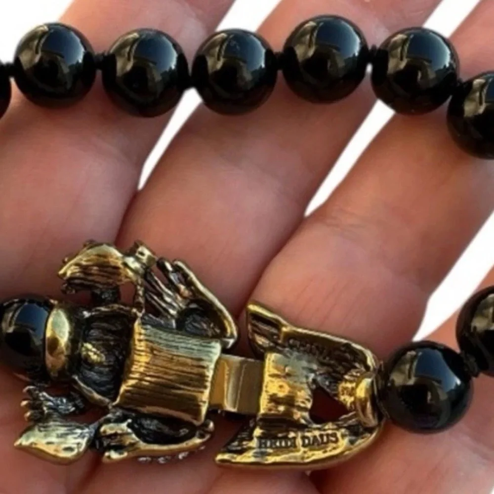 Heidi Daus Black and Gold Frog Bracelet - Picture 2 of 3